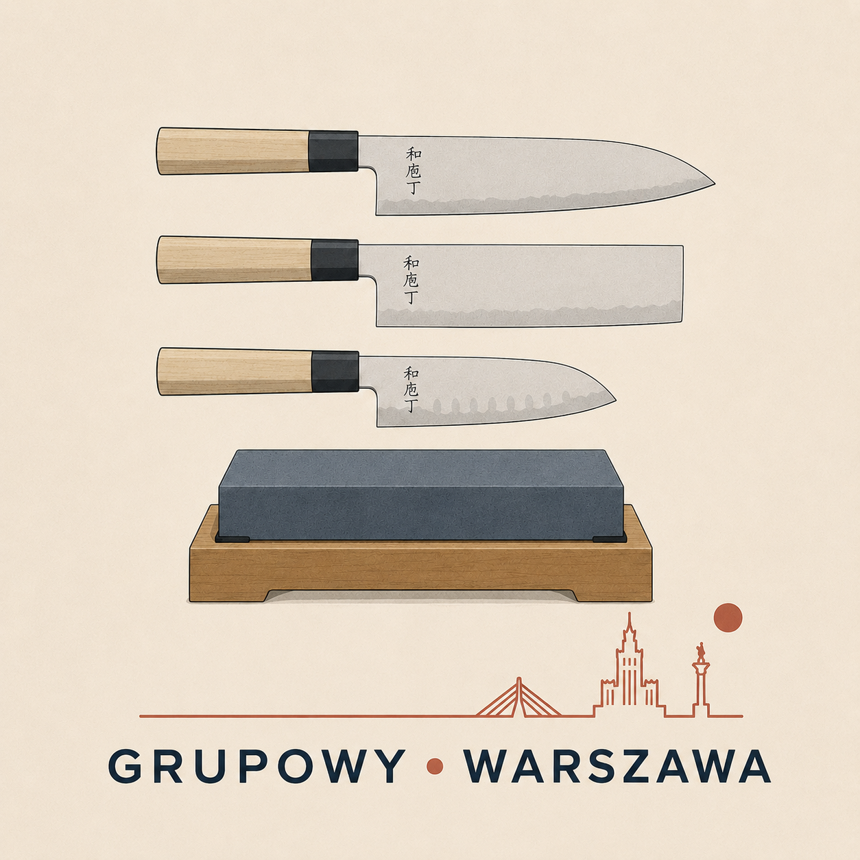 Grupowy Kurs ostrzenia noży - Akademia Ostrzenia Warszawa